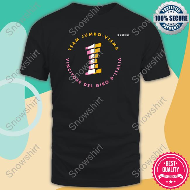 Official La Machine Team Jumbo Visma Vincitore Del Giro D'italia Shirt