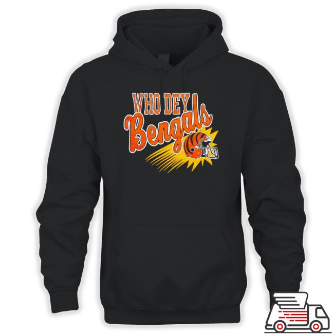 Cincinnati Bengals Who Dey Hooded Sweatshirt