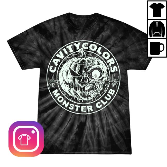Official Cavity Monster Club 3D Tie Dye Tee Cavitycolors