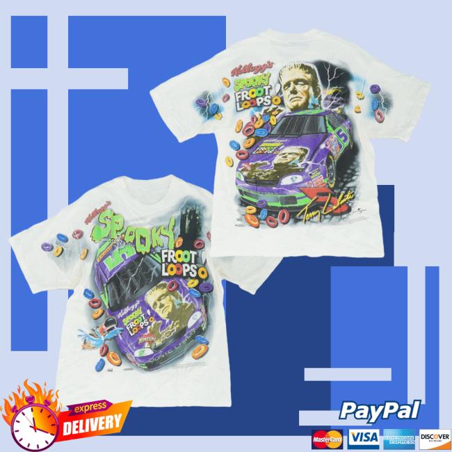 Official Unclaimed Baggage Store 90s Nascar Spooky Terry Labonte Froot Loops 3D T-Shirts All Over Print Unclaimedbaggage
