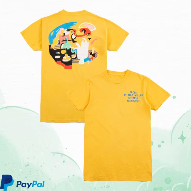 Mac Miller Merch Faces Tee