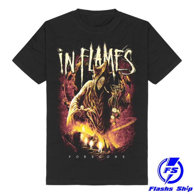 Official Foregone Space In Flames Shirt New