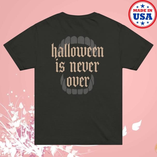 Official Murder with my Husband Halloween Is Never Over Top Shirt MWMH Postcat