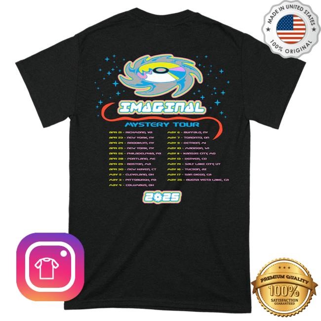 Official Magdalena Bay Merch Store Angel Imaginal Mystery Tour 2025 New Shirt w/ Tour Dates