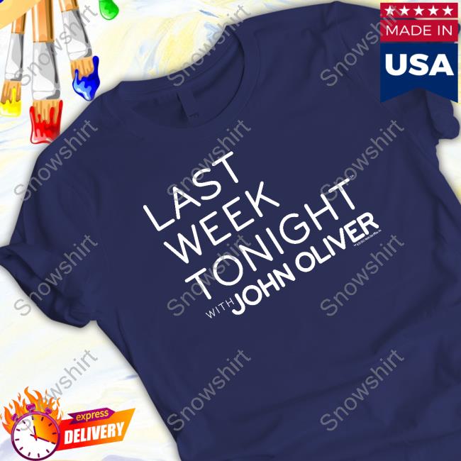 Shop HBO Merch Last Week Tonight with John Oliver Logo Shirt Last Week Tonight with John Oliver Logo Hoodie