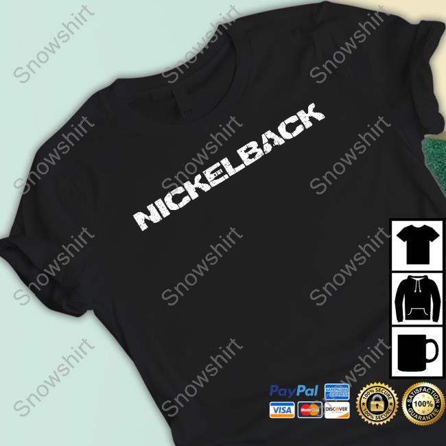Official Nickelback Merch All The Right Reasons Logo Coal Tee