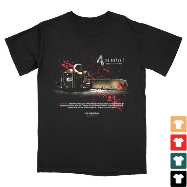Official Graveyard Goods Merch Store Shop Resident Evil 4 • Great... (Synopsis Edition) Attractive Shirt