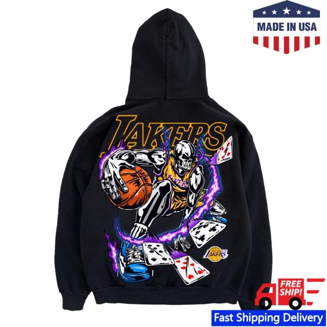 Lakers Crossover Popover Hoodie - Black | Warren Lotas Official NBA