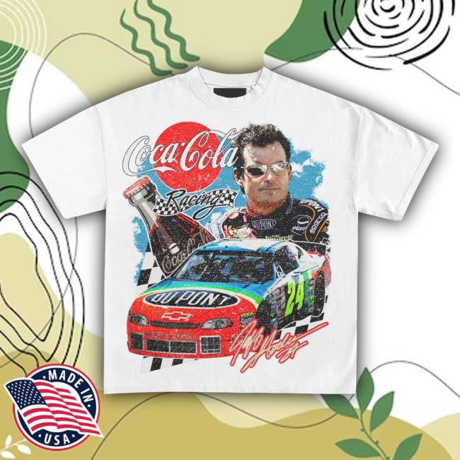 Official Heavyweight Legends Jeff Gordan Coca-Cola Racing Vintage Shirt New