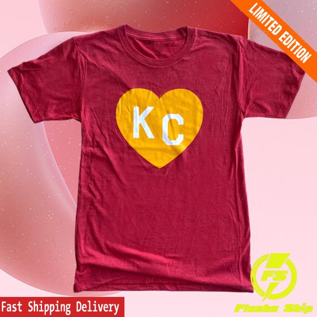 Official Kansas City Chiefs Westside Storey Charlie Hustle | Kc Heart Hoodies - Red/Yellow Official Kansas City Chiefs Westside Storey Charlie Hustle | Kc Heart Popover Shirt - Red/Yellow