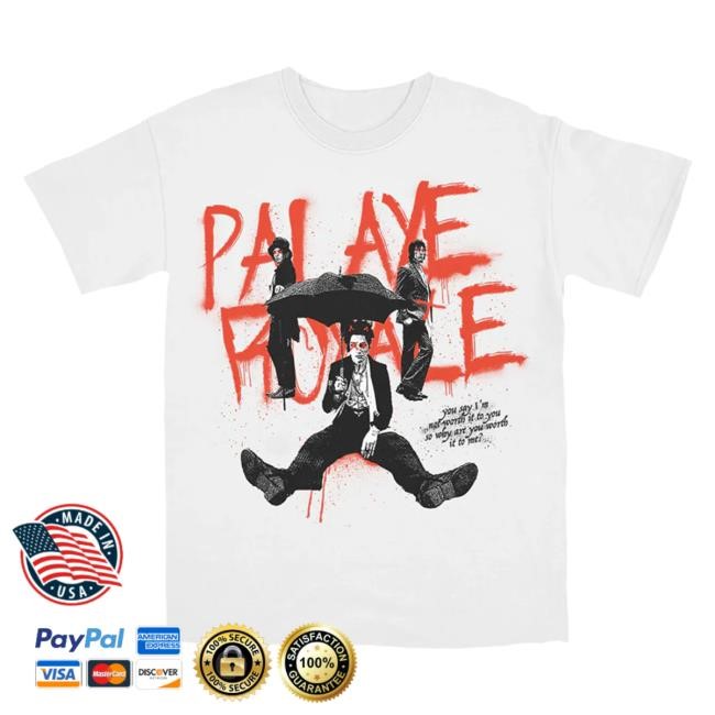 Official Sumerian Records Palaye Royale White "Umbrella" Shirt New