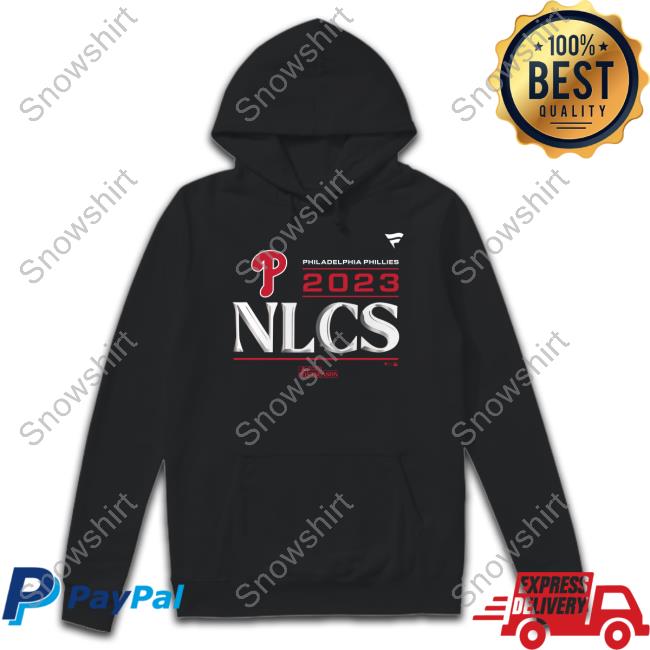 Phillies NLCS Hoodie Official Philadelphia Phillies Fanatics Branded 2023 Division Series Winner Locker Room Big & Tall T-Shirt