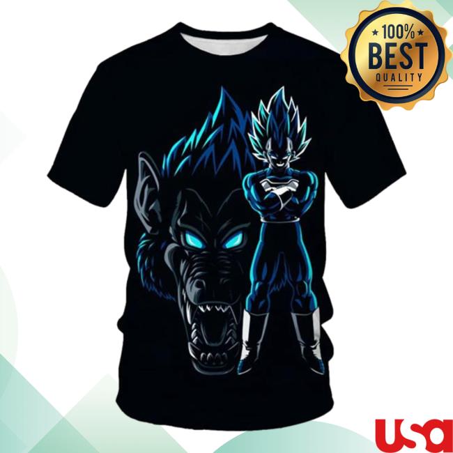 Official Super Saiyan Blue Vegeta Workout Summer Shirt New