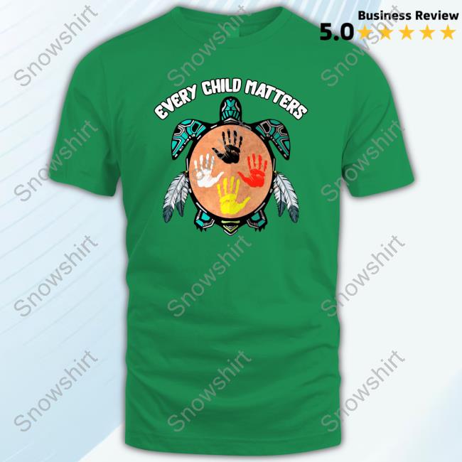 Official Every Child Matters Feather Hand Turtle Tee