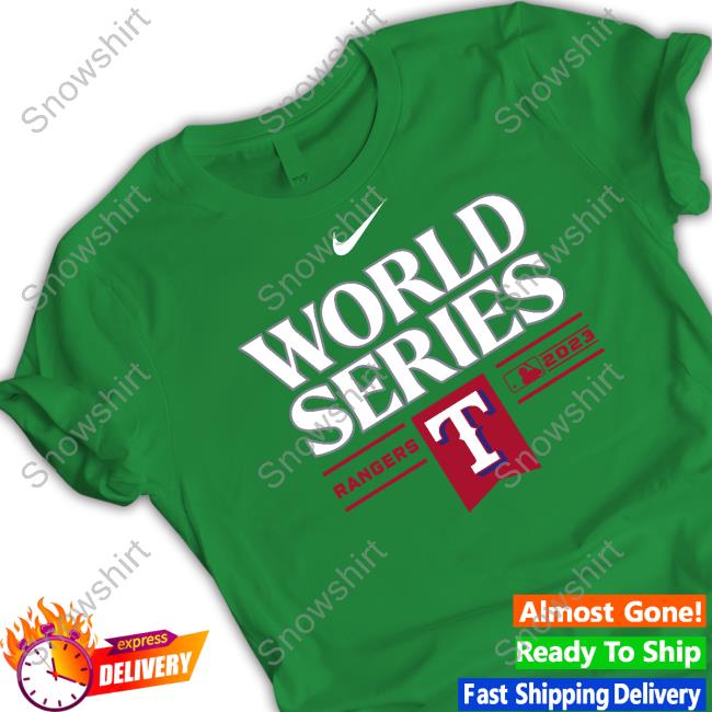 Rangers World Series Long Sleeve Tee Texas Rangers Nike Royal 2023 World Series Collection Dugout Hoodie