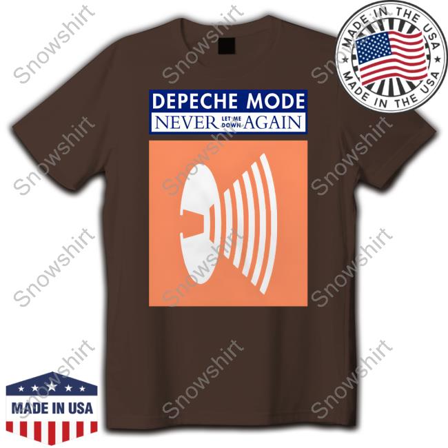 Depeche Mode Merch DM Never Let Me Down Again T-Shirt Depeche Mode DM Never Let Me Down Again Tee