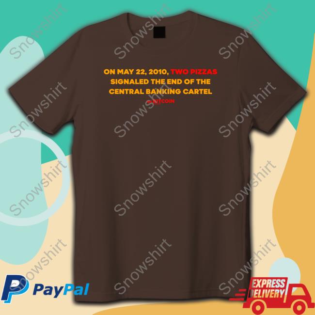 Bitcoin Pizza Day Long Sleeve T-Shirt Bitcoin Magazine Bitcoin Pizza Day Shirt