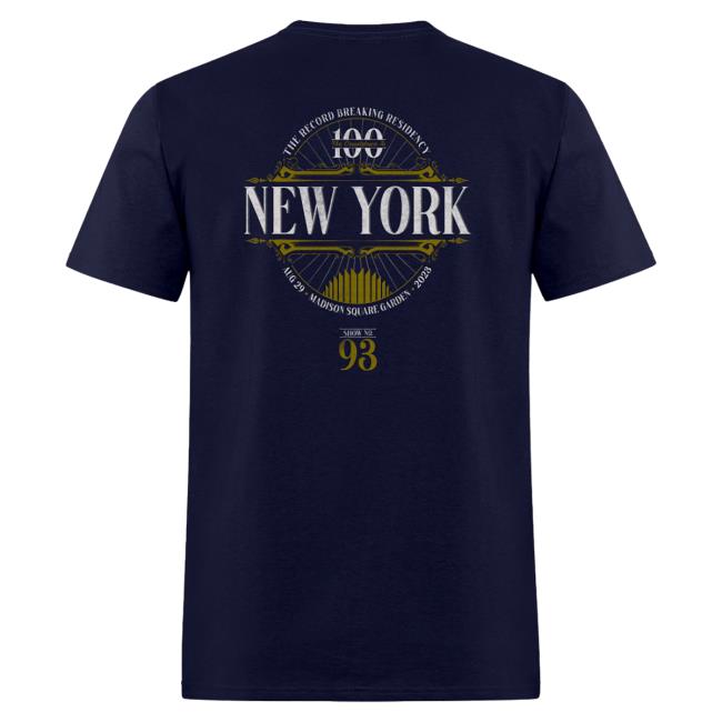 Official Billy Joel Merch Store Billy Joel 8-29-23 Msg New York Event Navy Popover Shirt - Online Exclusive Billy Joel Apparel Clothing Shop