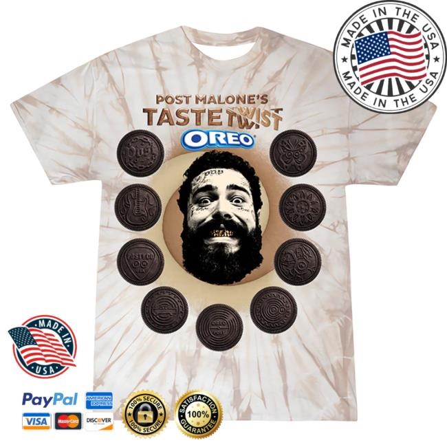 Official Post Malone Merch Store Shop Post Malone x Oreo® Taste Twist Shirt PostMalone