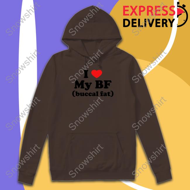 Thegoodshirts I Love My Bf (Buccal Fat) Tee Shirt I Love My Bf (Buccal Fat) T Shirt