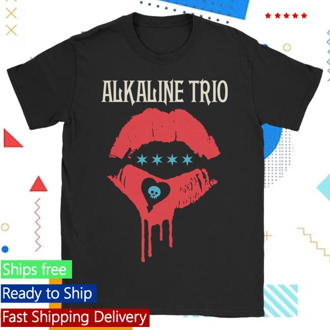 Official Kings Road Merch Store Alkaline Trio Lips Shirt New (Black) AlkalineTrio Kings Road Shop