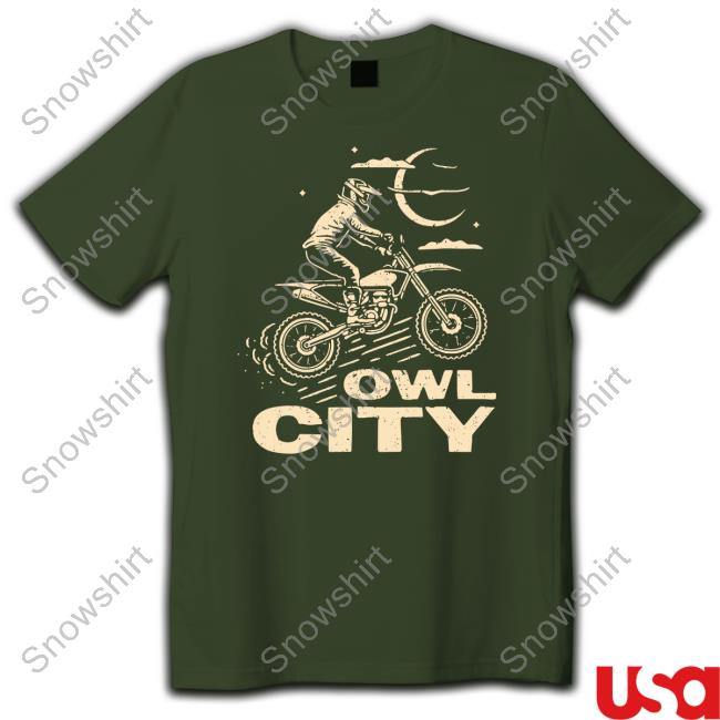 Owl City Motorcycle Puff T Shirt