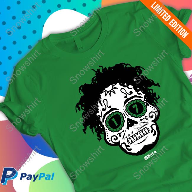 Breakingt Merch Official Garrett Wilson: Sugar Skull Long Sleeve Tee Shirt