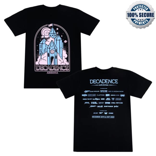Official Hello Merch Relentless Beats Decadence 2023 Lineup Popover Shirt HelloMerch