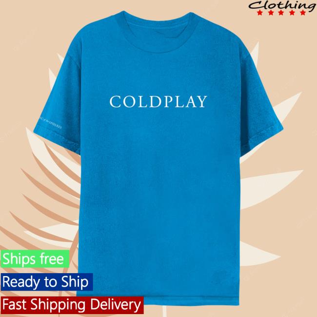 Official Coldplay Merch Store Shop Music Of The Spheres - Teal Shirts Cold Play Apparel Clothing