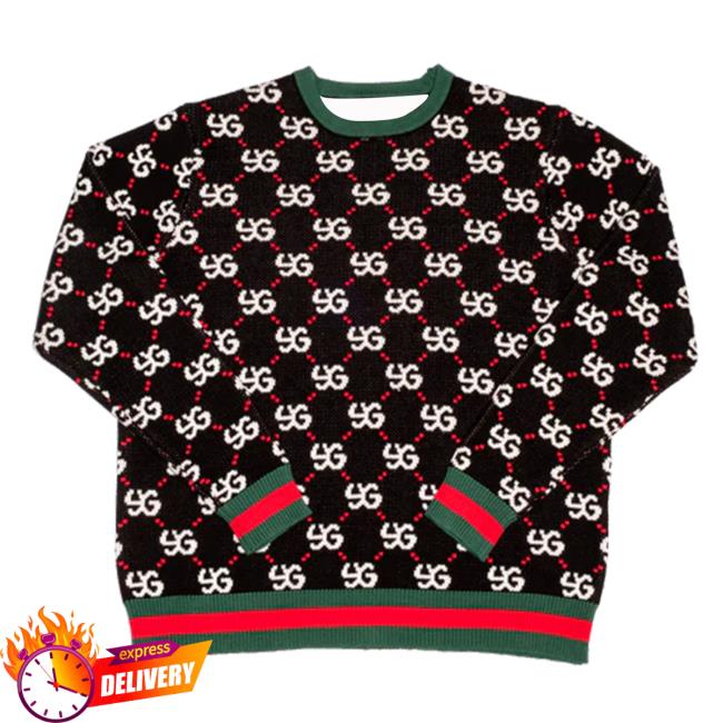 Official Yung Gravy Clothing Shop YG Pattern Popover Sweatshirt Yung Gravy