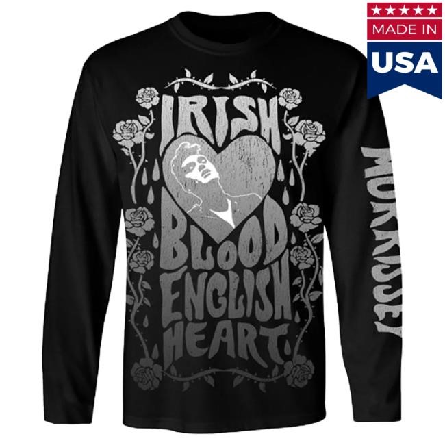 Mporium Irish Blood Long Sleeve T-Shirt - Black Official Morrissey Merch Store Shop