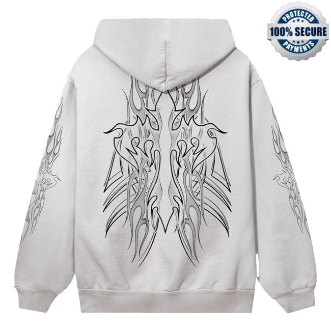 Revenge Flaming Cross Hoodie Revenge Flaming Cross Hooded Sweatshirt