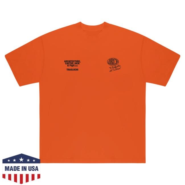 Official Travis Scott Merch Store CJ x ARCH Traslochi Hot Shirt (Black) Virgil Abloh Archive™ x Cactus Jack