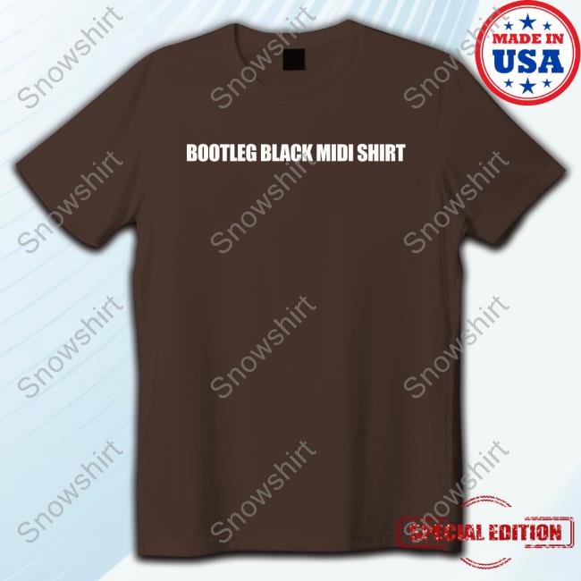 Bootleg Black Midi Shirt Tee Shirt Bootleg Black Midi Shirt