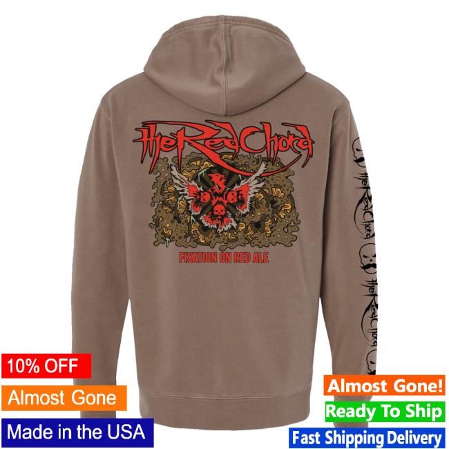Official Indie Merch Store The Red Chord Bone Up Brewery TRC x BUBco Pull Over Hoodie SandStone