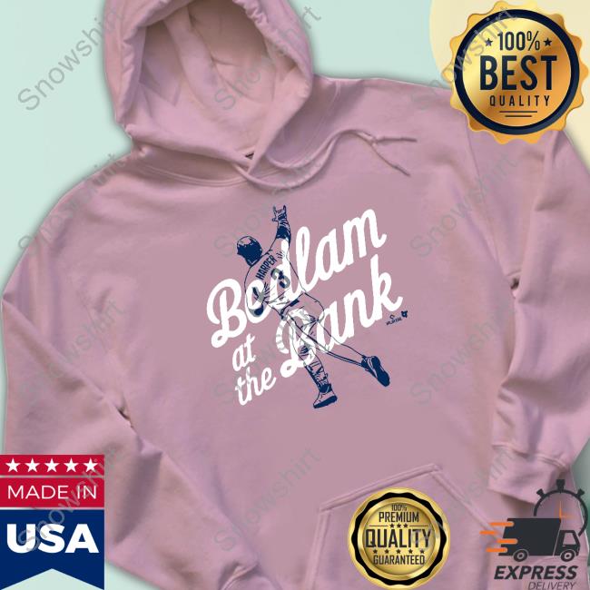 Breakingt Merch Bryce Harper Bedlam At The Bank Long Sleeved T Shirt Kyle Schwarber Alex Coffey John Clark Bryce Harper Bedlam At The Bank Shirt