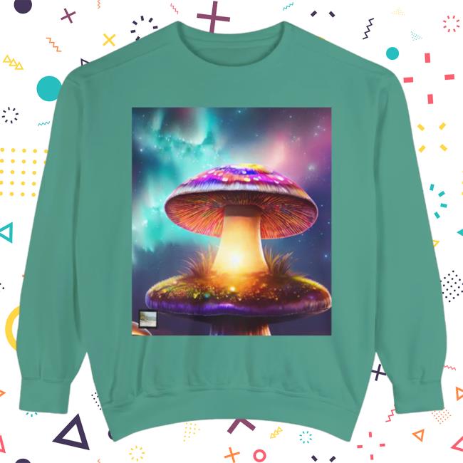 Space Dreamy Crew neck Sweatshirt Light Green