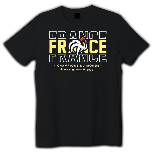 Official France Champions World Cup 2022 Hooded Sweatshirt France Champions World Cup 2022 Shirt