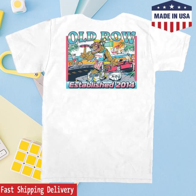 Official Old Row Clothing Store The Beach Beer Wolf Pocket New Shirt