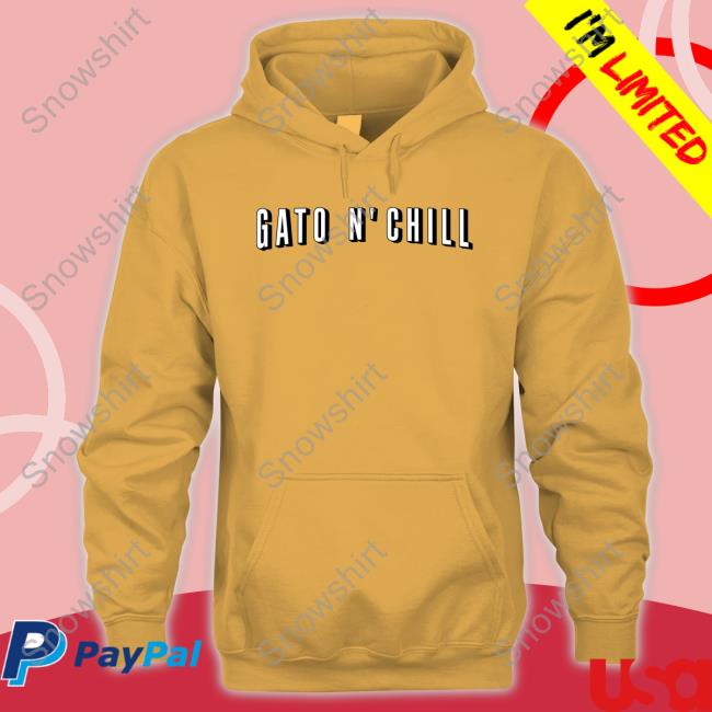 Gato N' Chill T Shirt Red Barstool Sports Store Gato N' Chill Tee Spittin' Chiclets