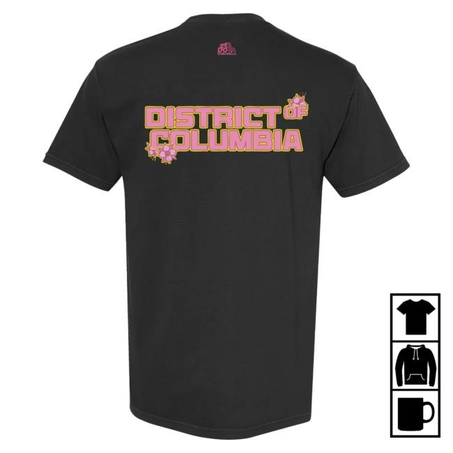 Official Washington Spirit Stadium Shop Washington Spirit x Dead Dirt Cherry Blossom Black Tee