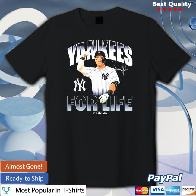 Aaron Judge New York Yankees For Life Signature T-Shirt