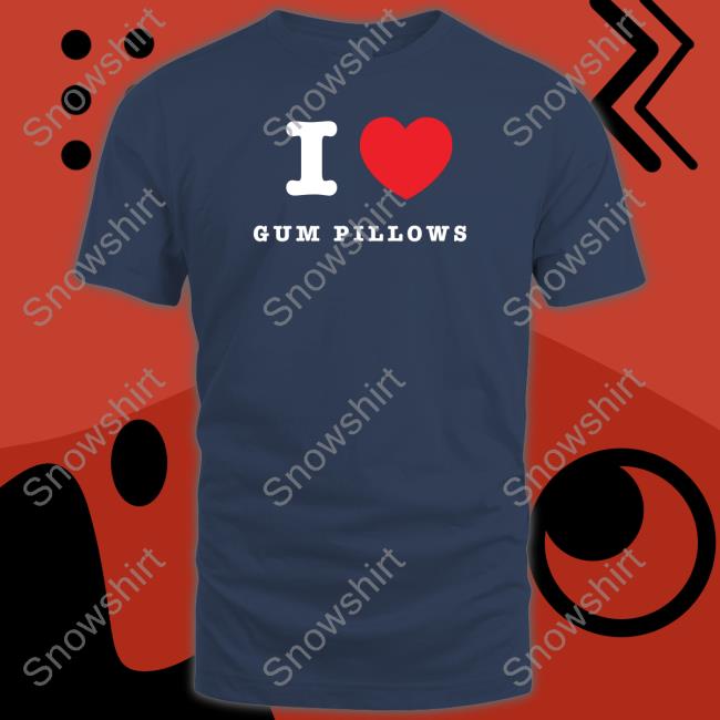 Andy 222 Merch I Heart Gum Pillows Tee Shirt Freezertarps222