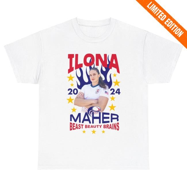 Official Ilona Maher Merch Store Shop Ilona Maher Maher-Spangled Banner Tees IlonaMaher