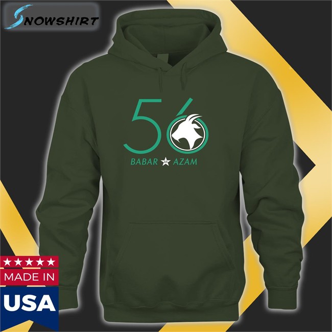 Pcb Shop 56 Goat Babar Azam Shirts Pakistan Cricket Pcb Shop 56 Goat Babar Azam Hooded Sweatshirt Pakistan Cricket