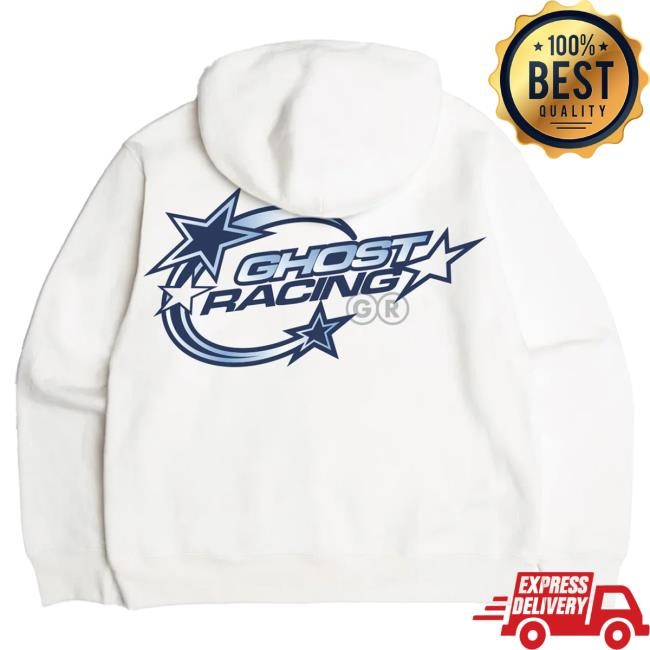 Y2K Visual Ghost Racing Blue Y2K Gr Shirt White 2026 Drop