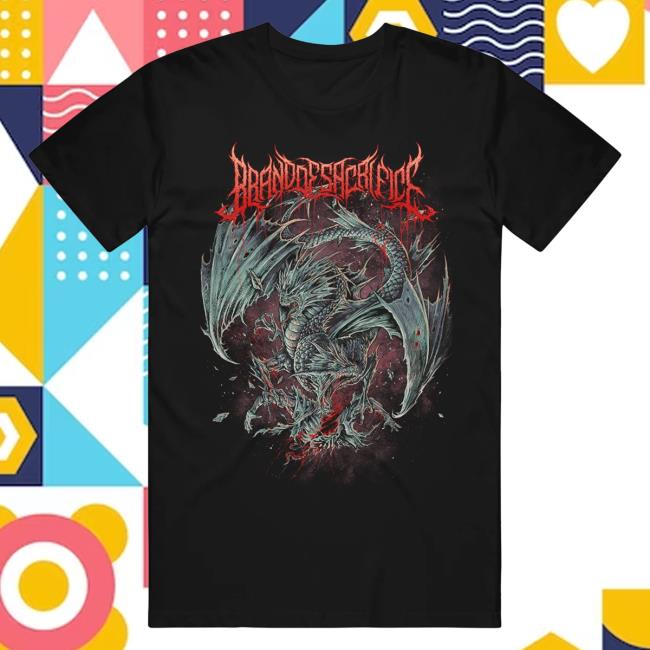 Official Brand Of Sacrifice Merch Two-Headed Dragon Black Shirt 2024