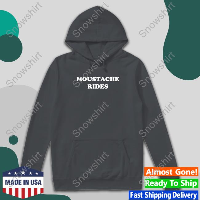 Official Moustache Rides Long Sleeve T-Shirt Super 70S Sports Store Moustache Rides Tee Shirt