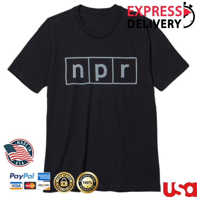 Official NPR Merch Shop NPR Black Outline Tee Shirt