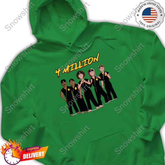 Baylen Levine 4 Million Subscribers White Shirt 4 Million Subscribers White Hoodie
